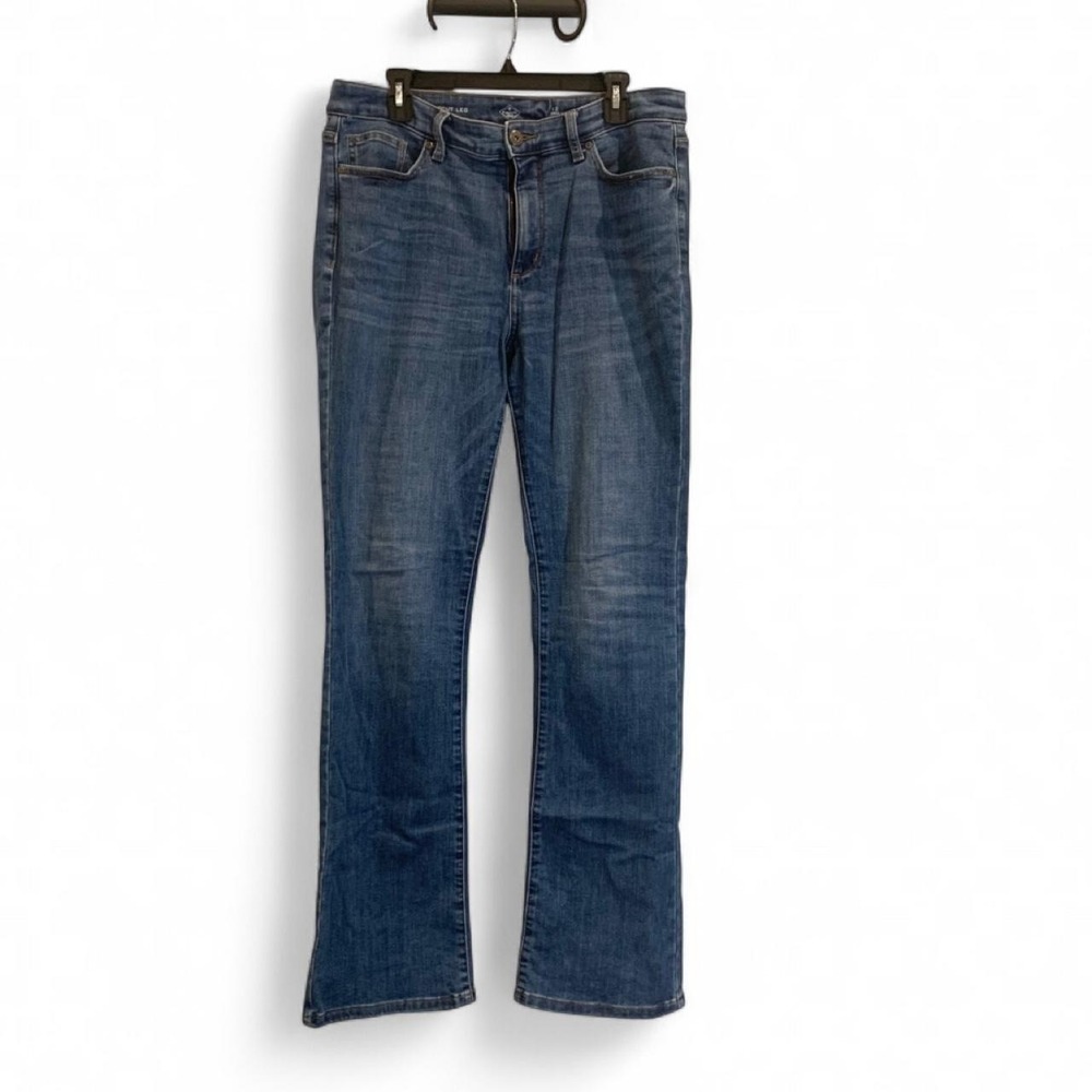 St. John's Bay Bootcut Jeans Women's Size 12 Tall Blue Denim Stretch